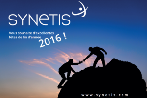Lire la suite à propos de l’article Meilleurs vœux et excellente année 2016 de la part de SYNETIS